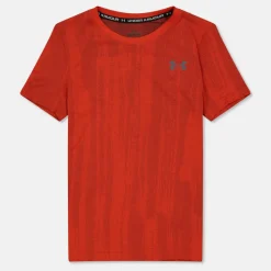 Kids' Seamless Short-Sleeve Performance Gym Top