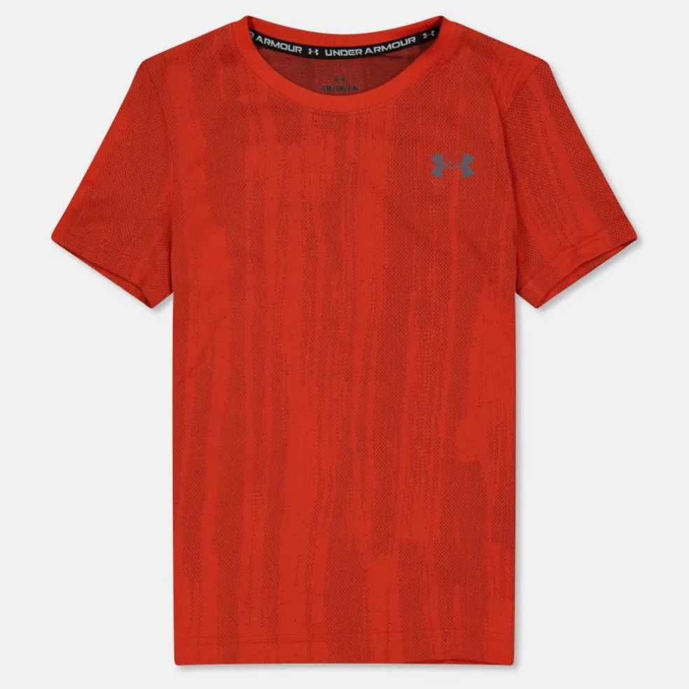 Kids' Seamless Short-Sleeve Performance Gym Top