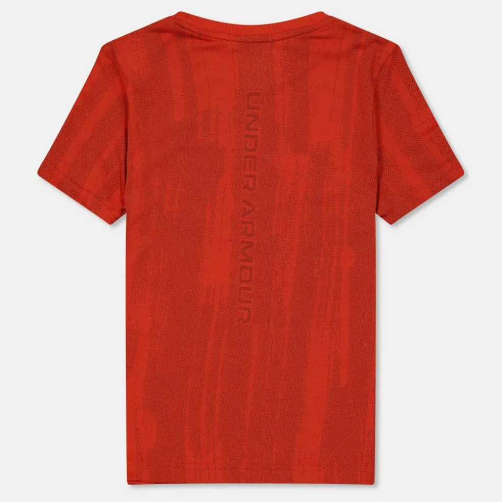 Kids' Seamless Short-Sleeve Performance Gym Top