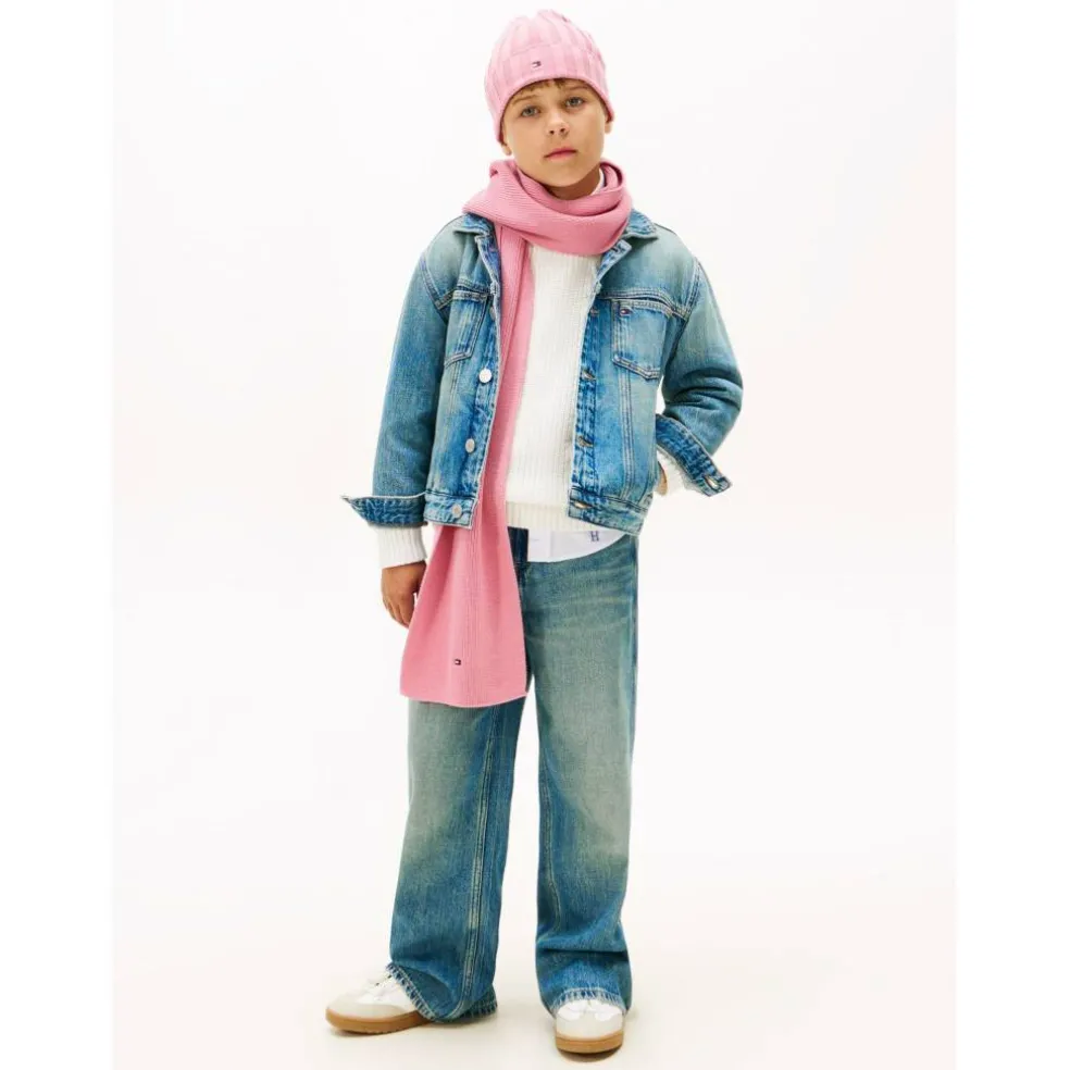 Kids Small Flag Knitted Scarf