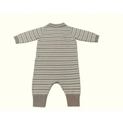 Kids' Striped Cotton Long Sleeve Romper