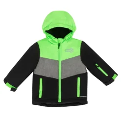 Kids' Windproof Fleece Lined Hooded Long Sleeve Ski Jacket