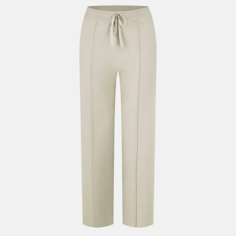 Knitted Pin-Tuck Trousers Women