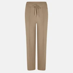 Knitted Pin-Tuck Trousers Women