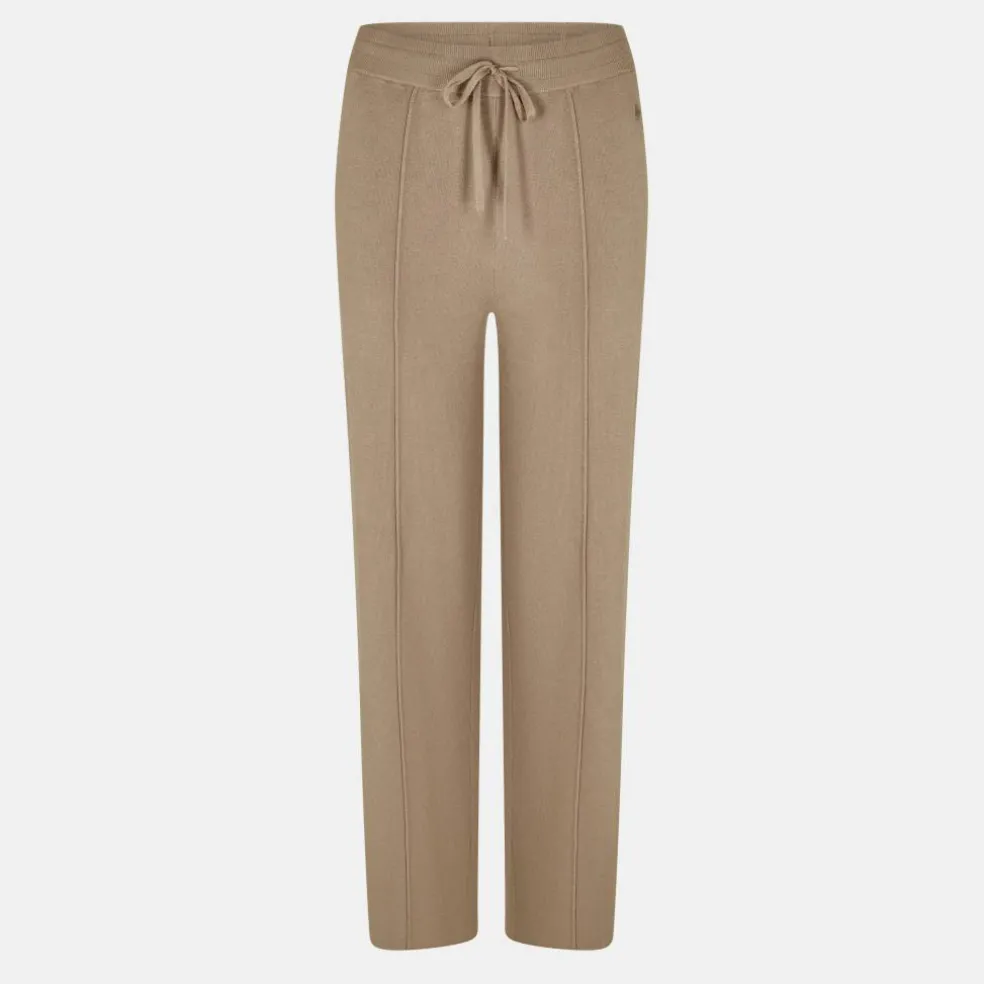 Knitted Pin-Tuck Trousers Women