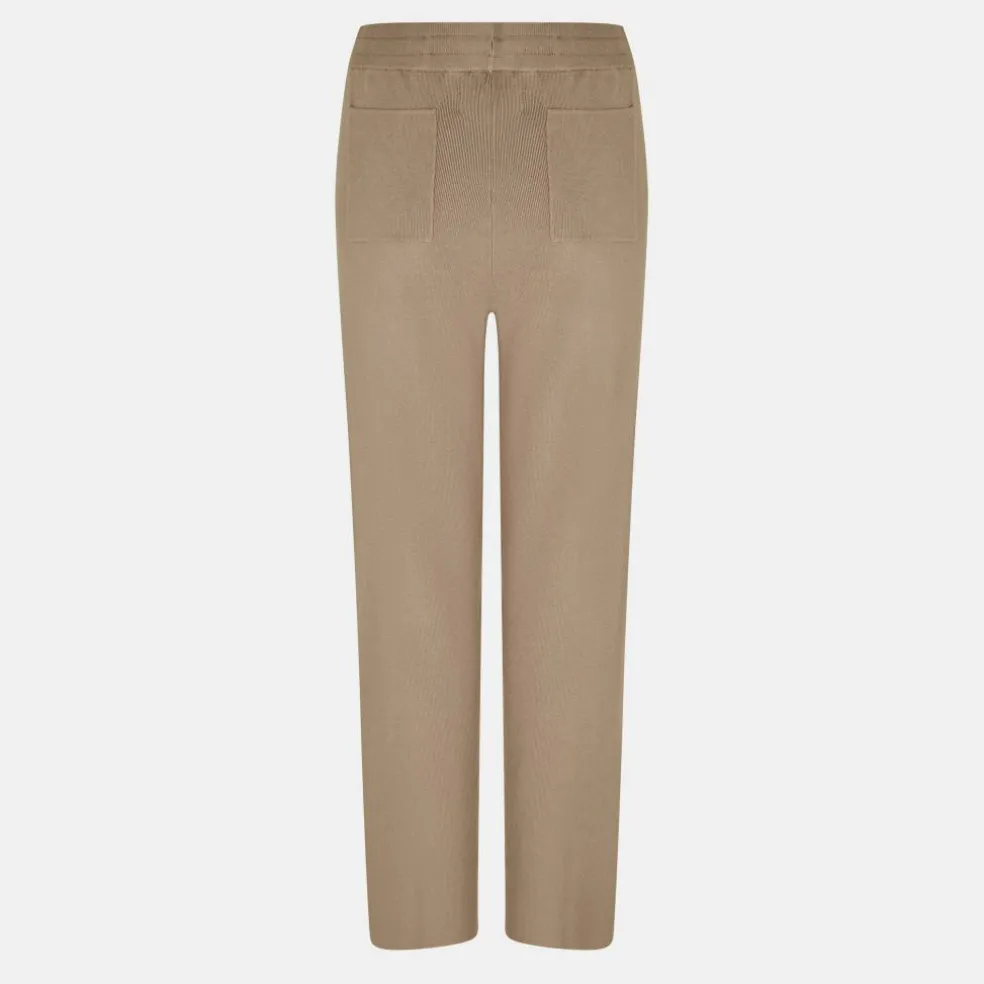 Knitted Pin-Tuck Trousers Women