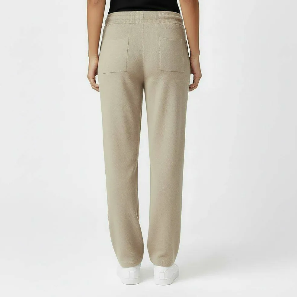 Knitted Pin-Tuck Trousers Women