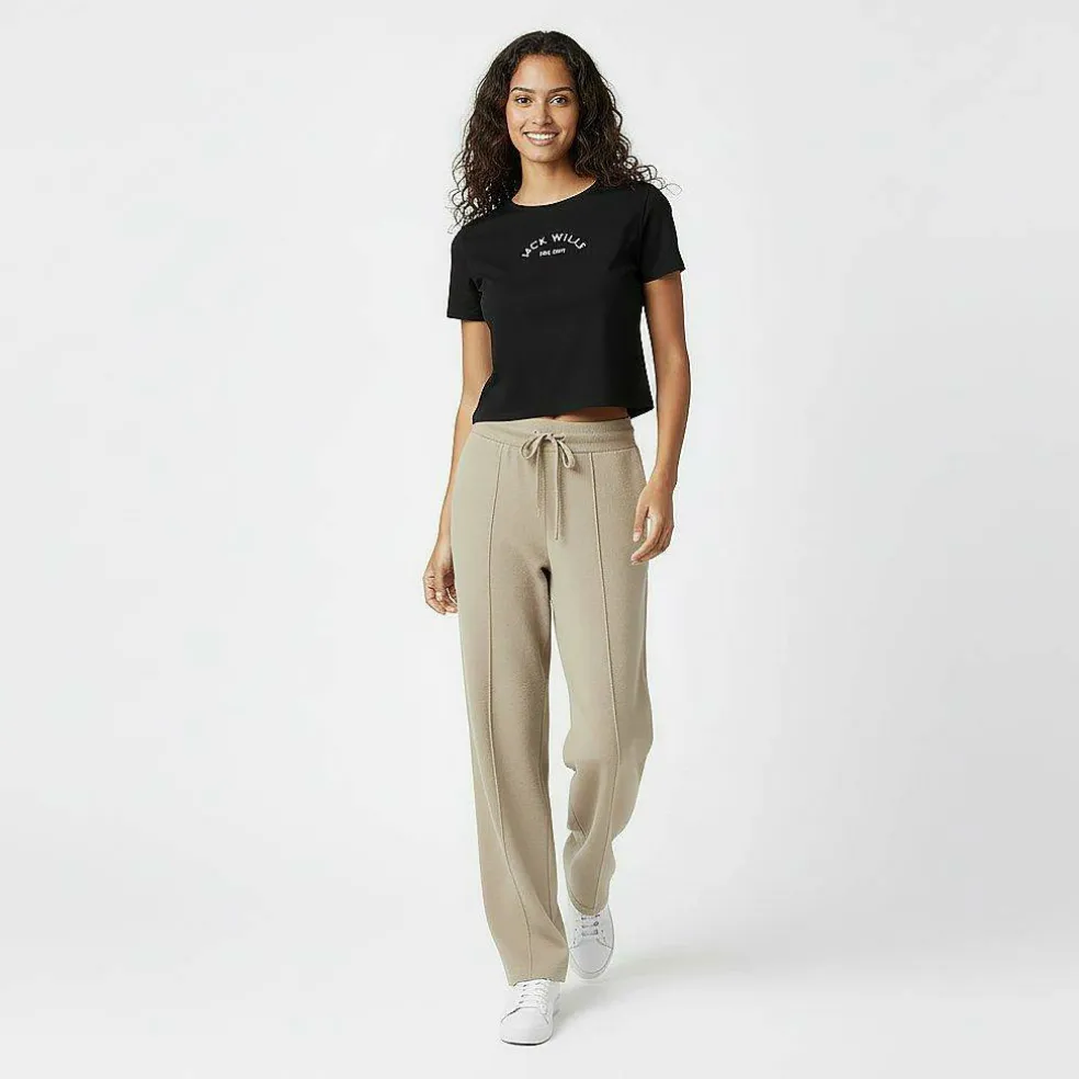 Knitted Pin-Tuck Trousers Women