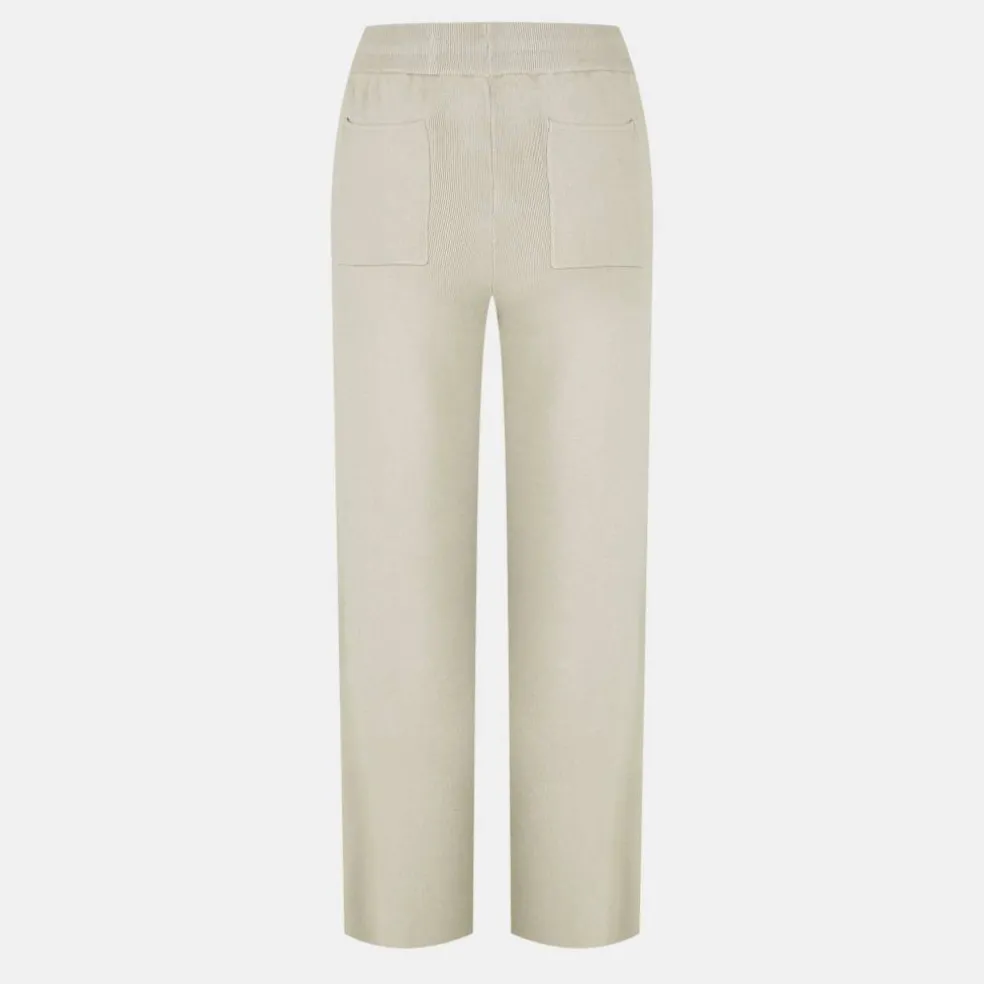Knitted Pin-Tuck Trousers Women