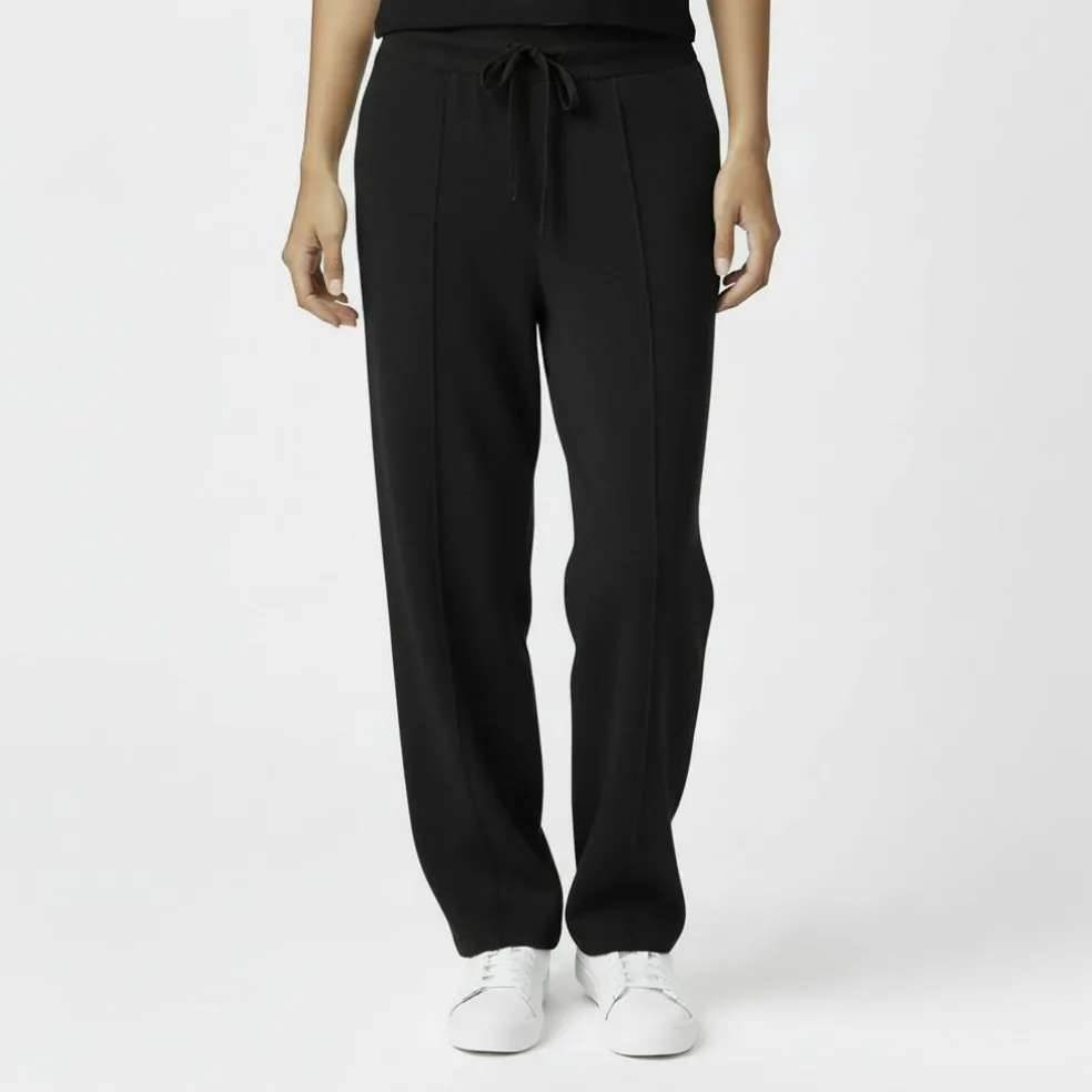 Knitted Pin-Tuck Trousers Women