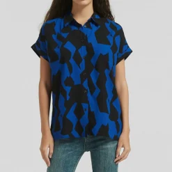 Ladies Abstract Print Shirt