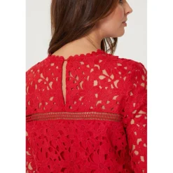 Ladies Long Sleeve Lace Top