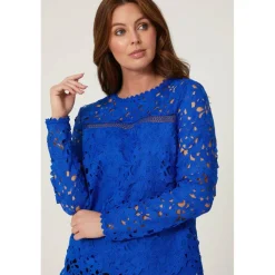 Ladies Long Sleeve Lace Top