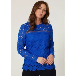 Ladies Long Sleeve Lace Top