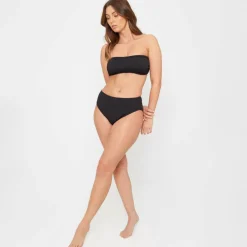 Ladies Textured Bandeau Bikini Top