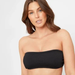 Ladies Textured Bandeau Bikini Top