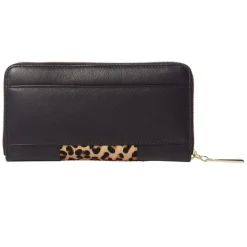 Leather Zip Around Purse