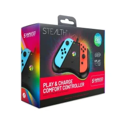 Light-Up Play & Charge Comfort Controller compatible with Nintendo Switch Joy-Con controllers