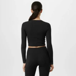 Long Sleeve Crop Top Womens