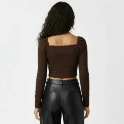 Long Sleeve Fitted Blouse