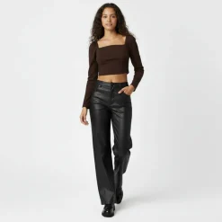 Long Sleeve Fitted Blouse