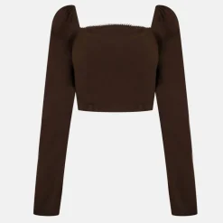 Long Sleeve Fitted Blouse