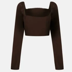 Long Sleeve Fitted Blouse