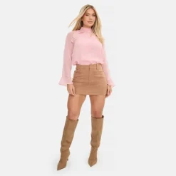 Long Sleeve Ruffle Blouse