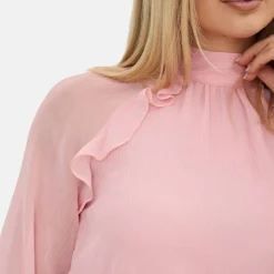 Long Sleeve Ruffle Blouse