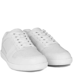 Low Lace Up Leather Trainers