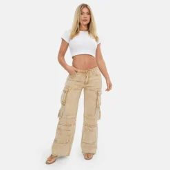 Low Rise Cargo Jeans