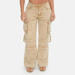 Low Rise Cargo Jeans