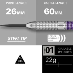 Luke Littler 22G Brass Dart Set