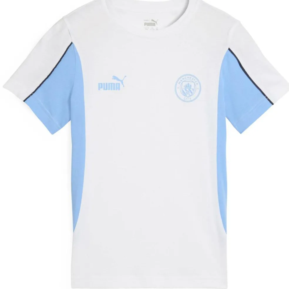 Manchester City Football Archive T-Shirt Mens
