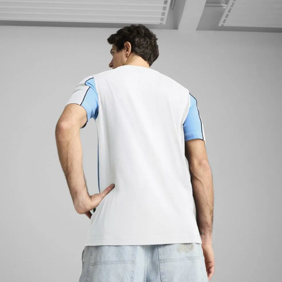 Manchester City Football Archive T-Shirt Mens