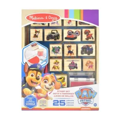 Melissa & Doug PAW Patrol Wooden Stamp Set Activity Pad 25 Pieces