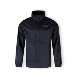 Men packaway waterproof jacket with zip pockets navy