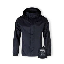 Men packaway waterproof jacket with zip pockets navy