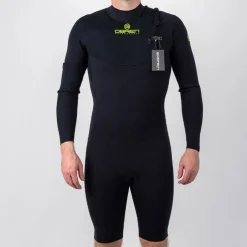 Men's Elite Plus 3/2mm Front Zip Long Sleeve Wetsuit Shorty