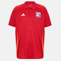 Mens Olympique Lyonnais Performance Polo 2024 2025 Shirt