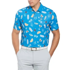 Men's PG Alovr Oversize Short-Sleeve Performance Polo Shirt