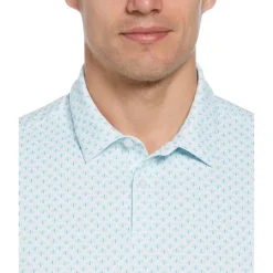 Men's PG Retro Geo Print Short-Sleeve Performance Polo Shirt