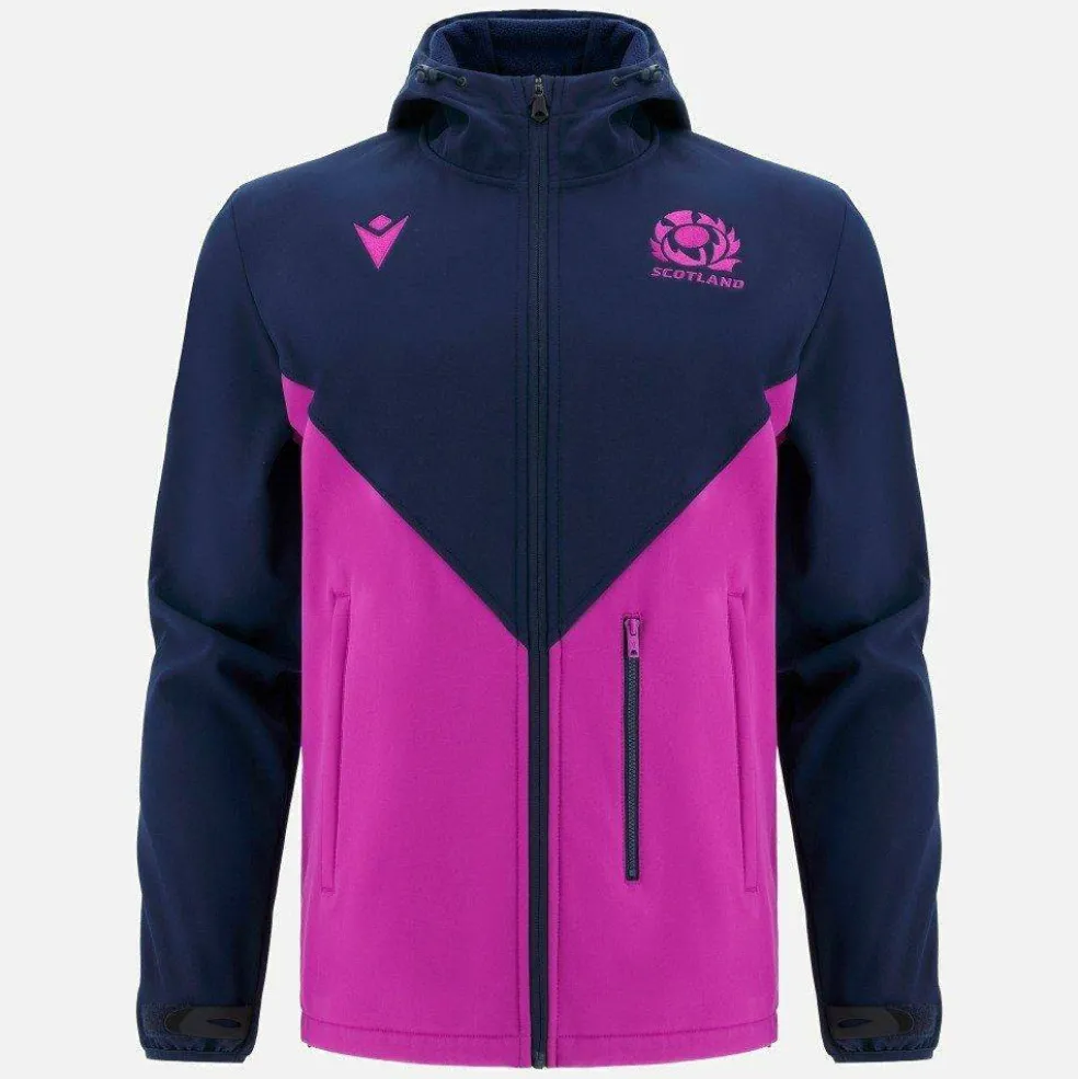 Men's Scotland Rugby World Cup 2025 Long Sleeve Hooded Softshell Jacket