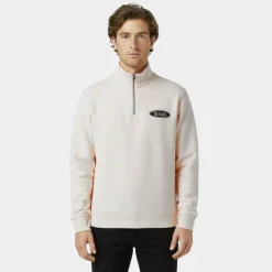 Men's Americano Cotton Long Sleeve Oversized Fit 1/4 Zip Fleece