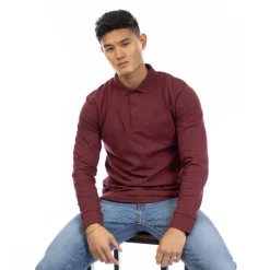 Men's Barone Long Sleeve Polo Shirt