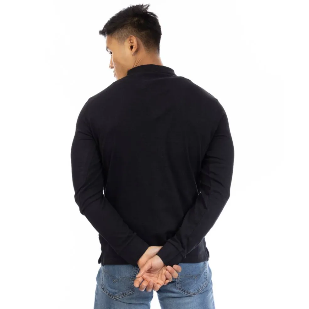 Men's Barone Long Sleeve Polo Shirt