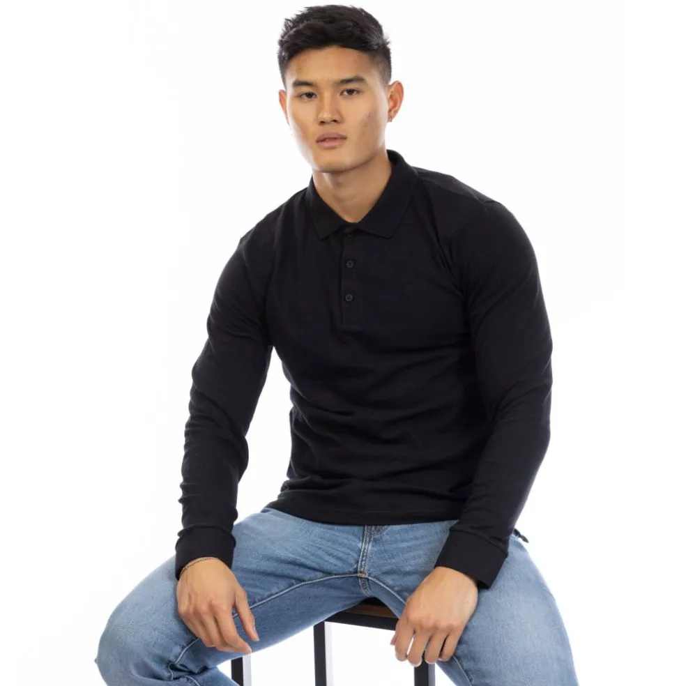 Men's Barone Long Sleeve Polo Shirt