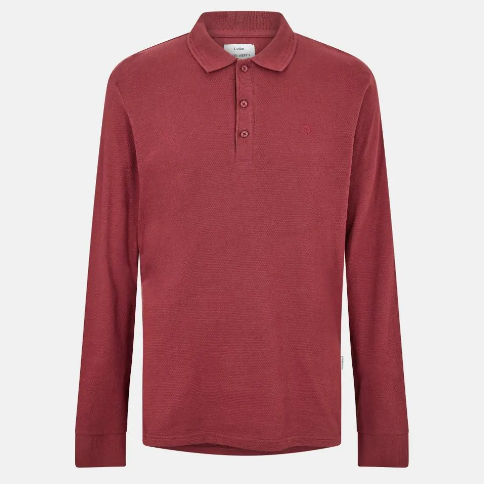 Men's Barone Long Sleeve Polo Shirt
