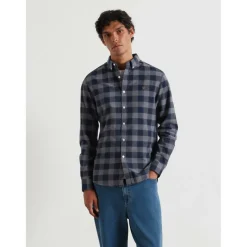 Men's Brewer OrgChck Long Sleeve Patterned Shirt