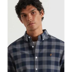 Men's Brewer OrgChck Long Sleeve Patterned Shirt